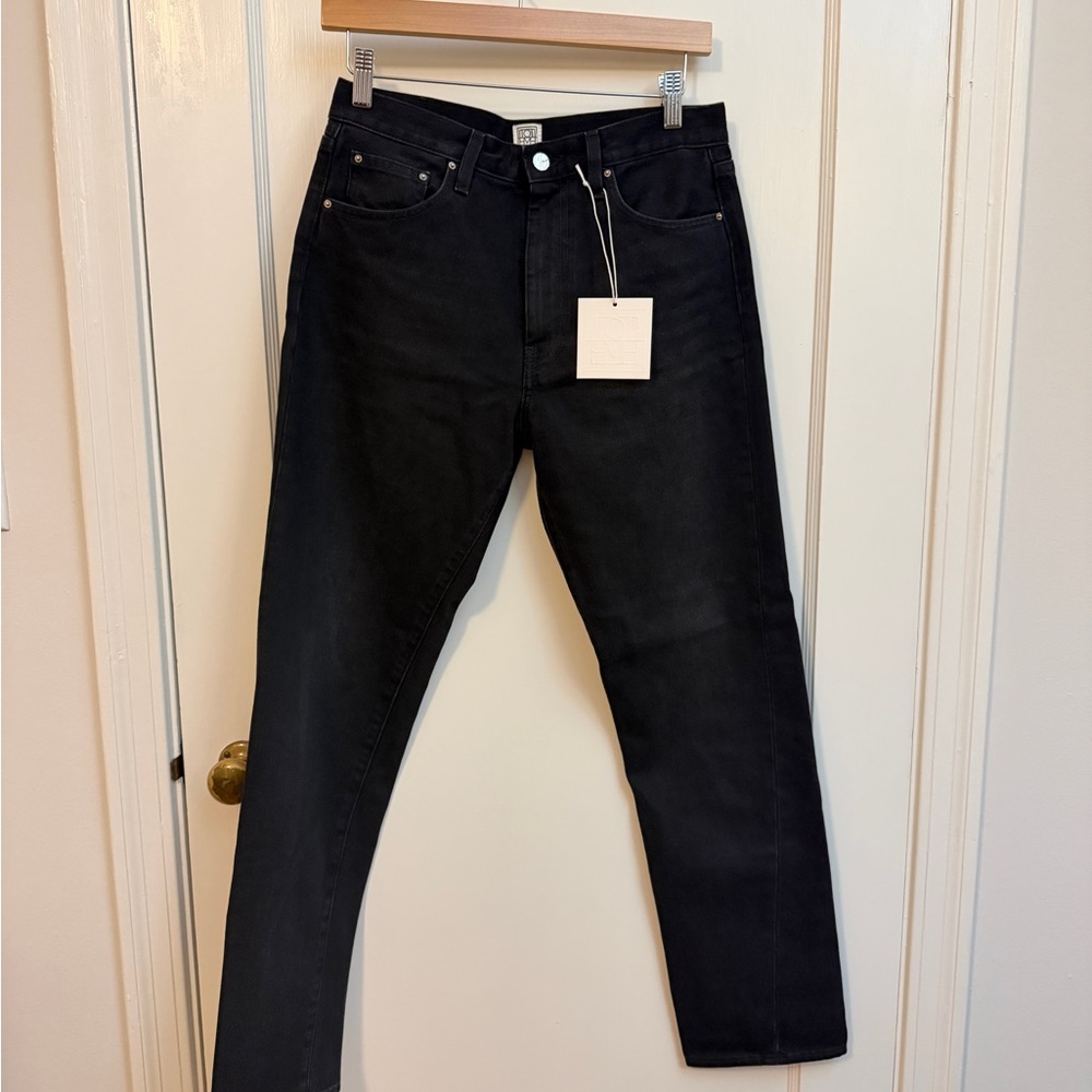 Toteme Women's Twisted Seam Denim Faded Black Jeans